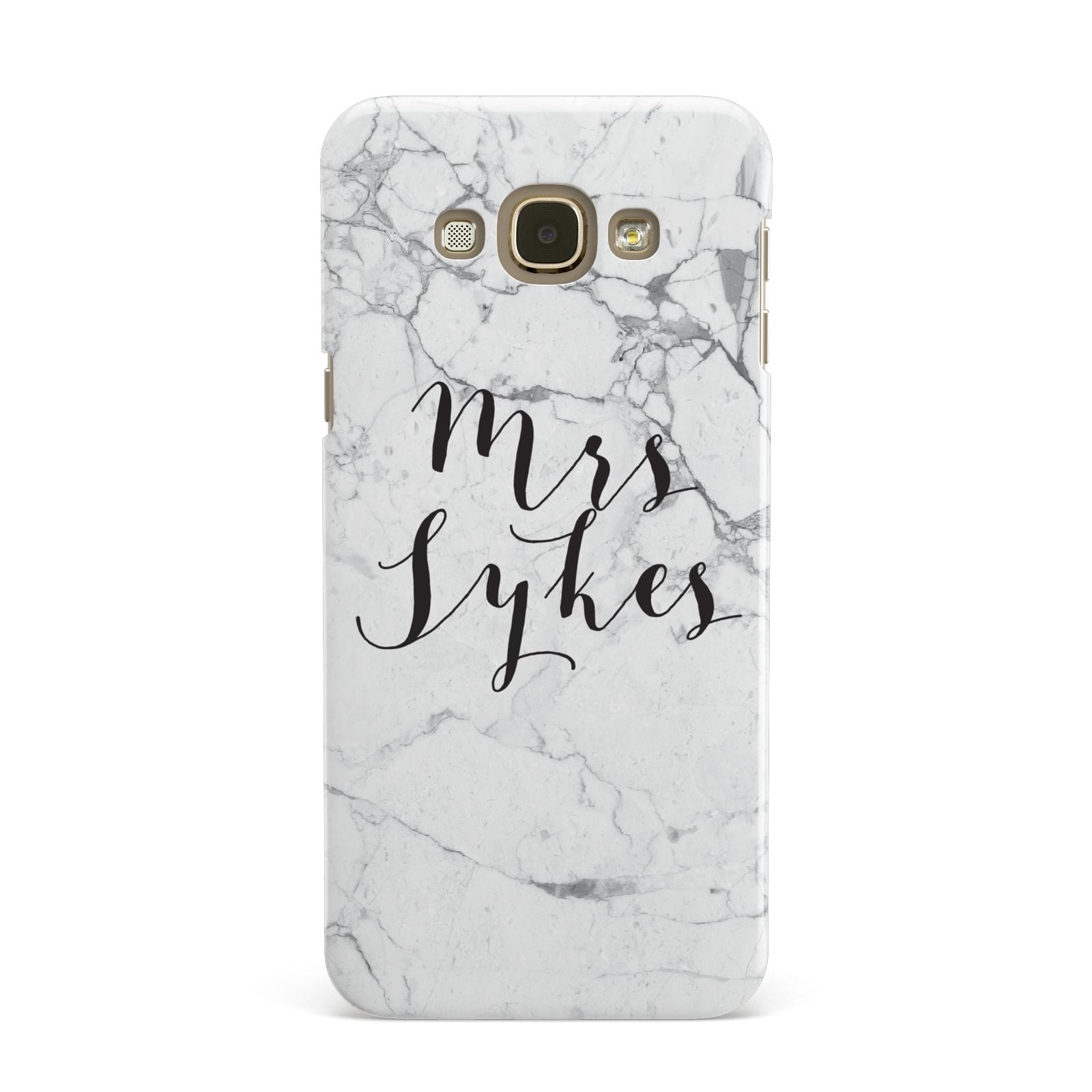 Surname Personalised Marble Samsung Galaxy A8 Case