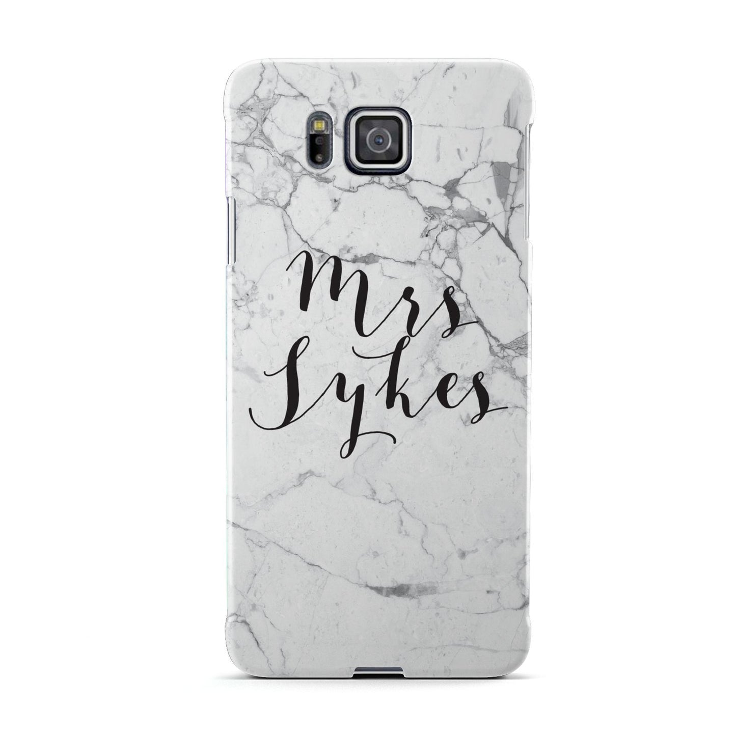 Surname Personalised Marble Samsung Galaxy Alpha Case