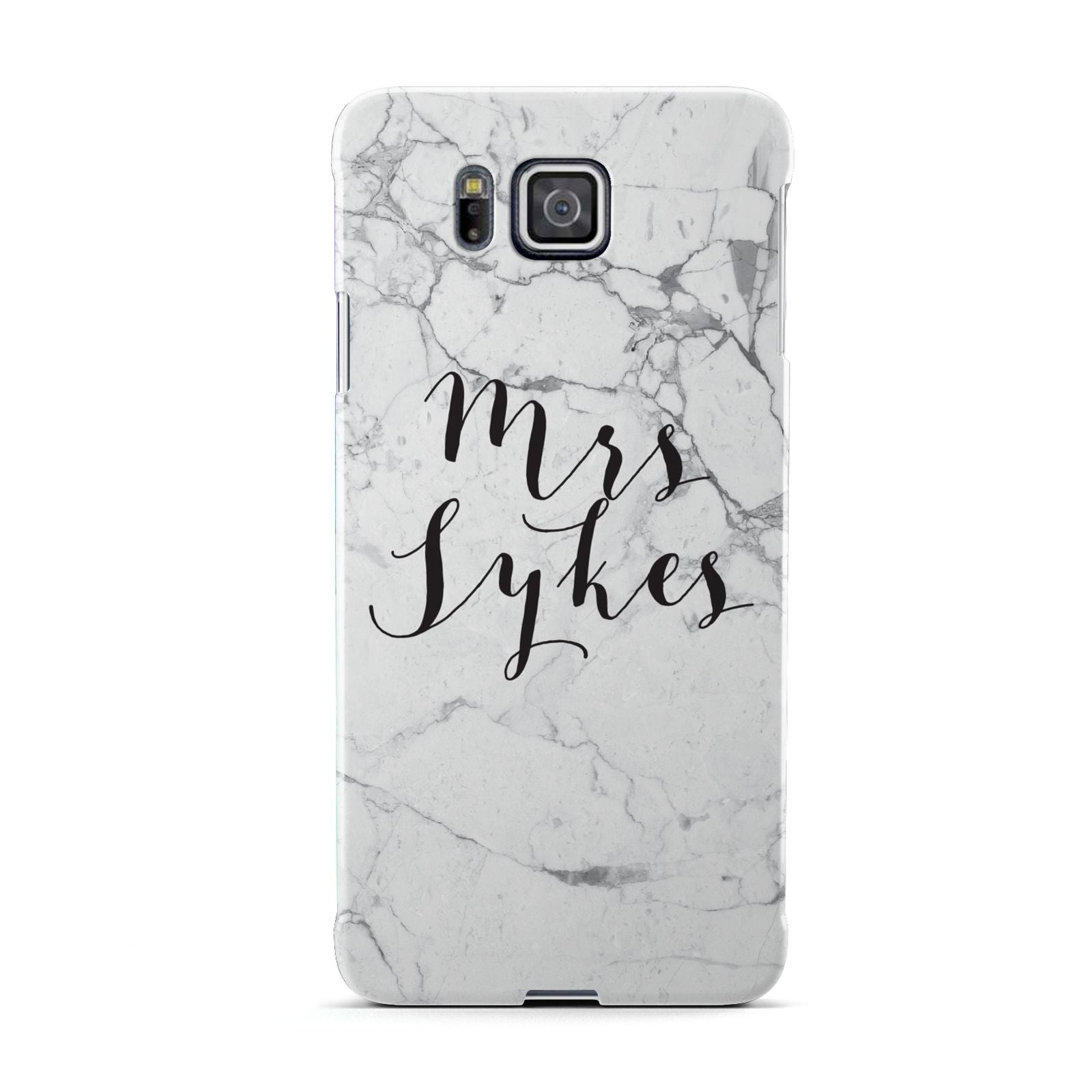 Surname Personalised Marble Samsung Galaxy Alpha Case