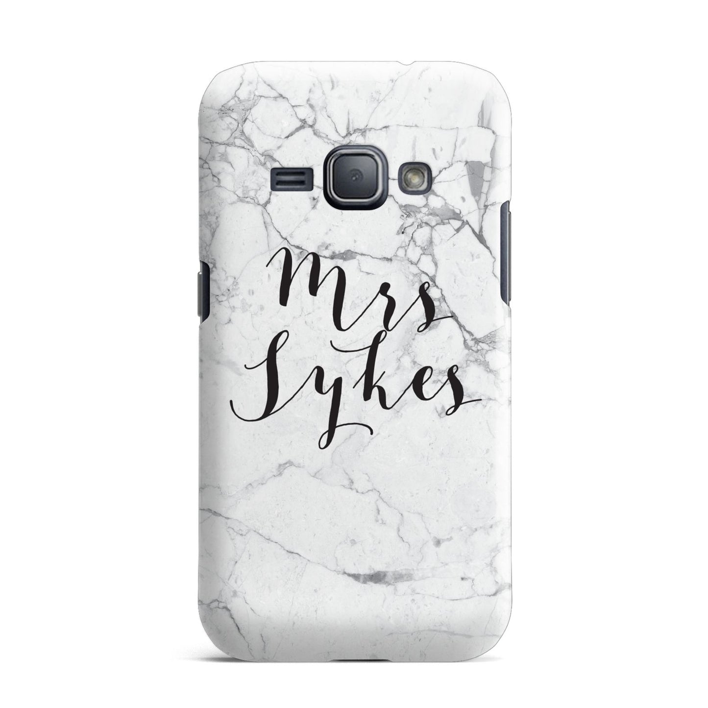 Surname Personalised Marble Samsung Galaxy J1 2016 Case