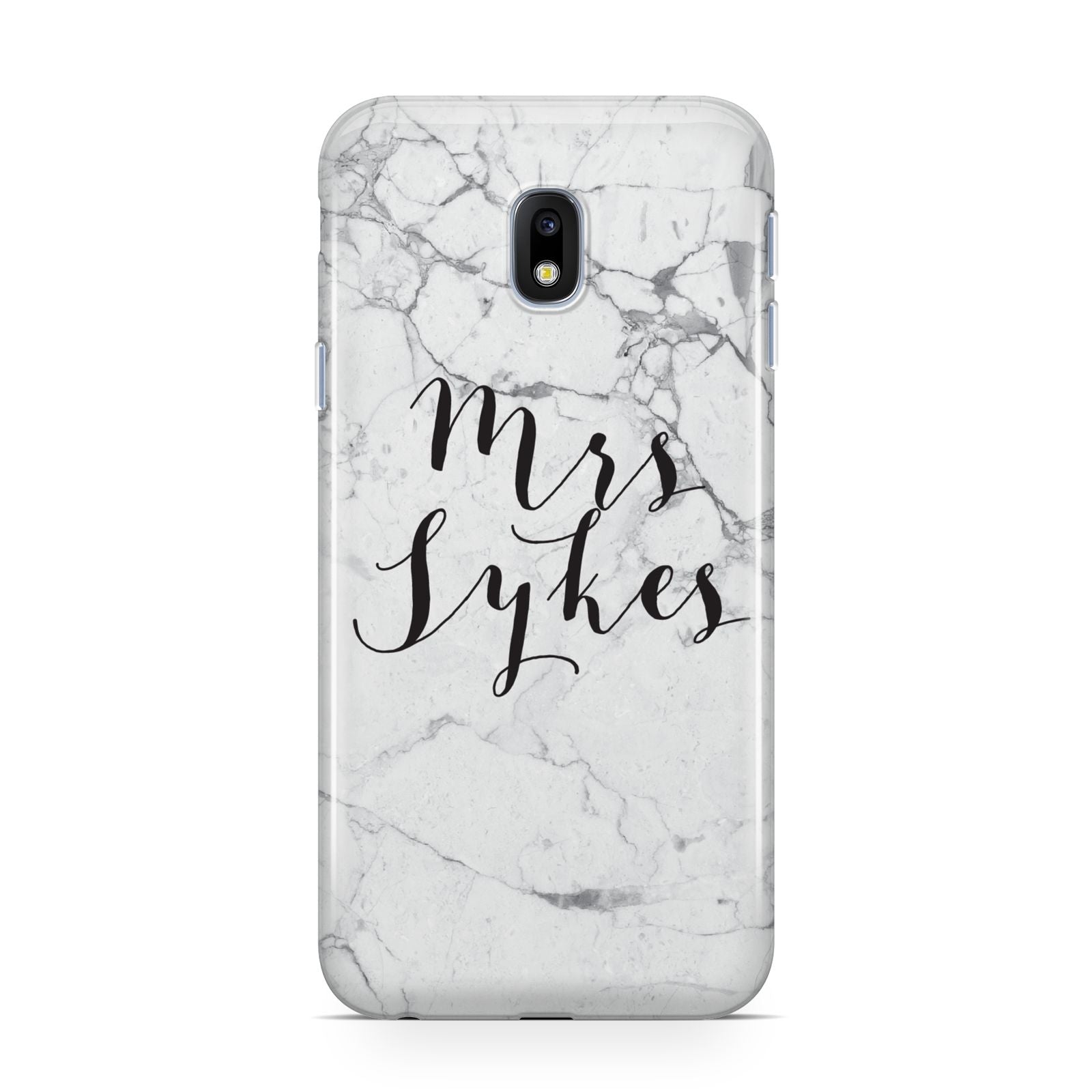 Surname Personalised Marble Samsung Galaxy J3 2017 Case