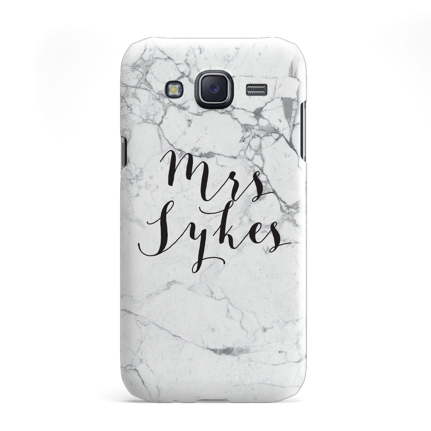 Surname Personalised Marble Samsung Galaxy J5 Case