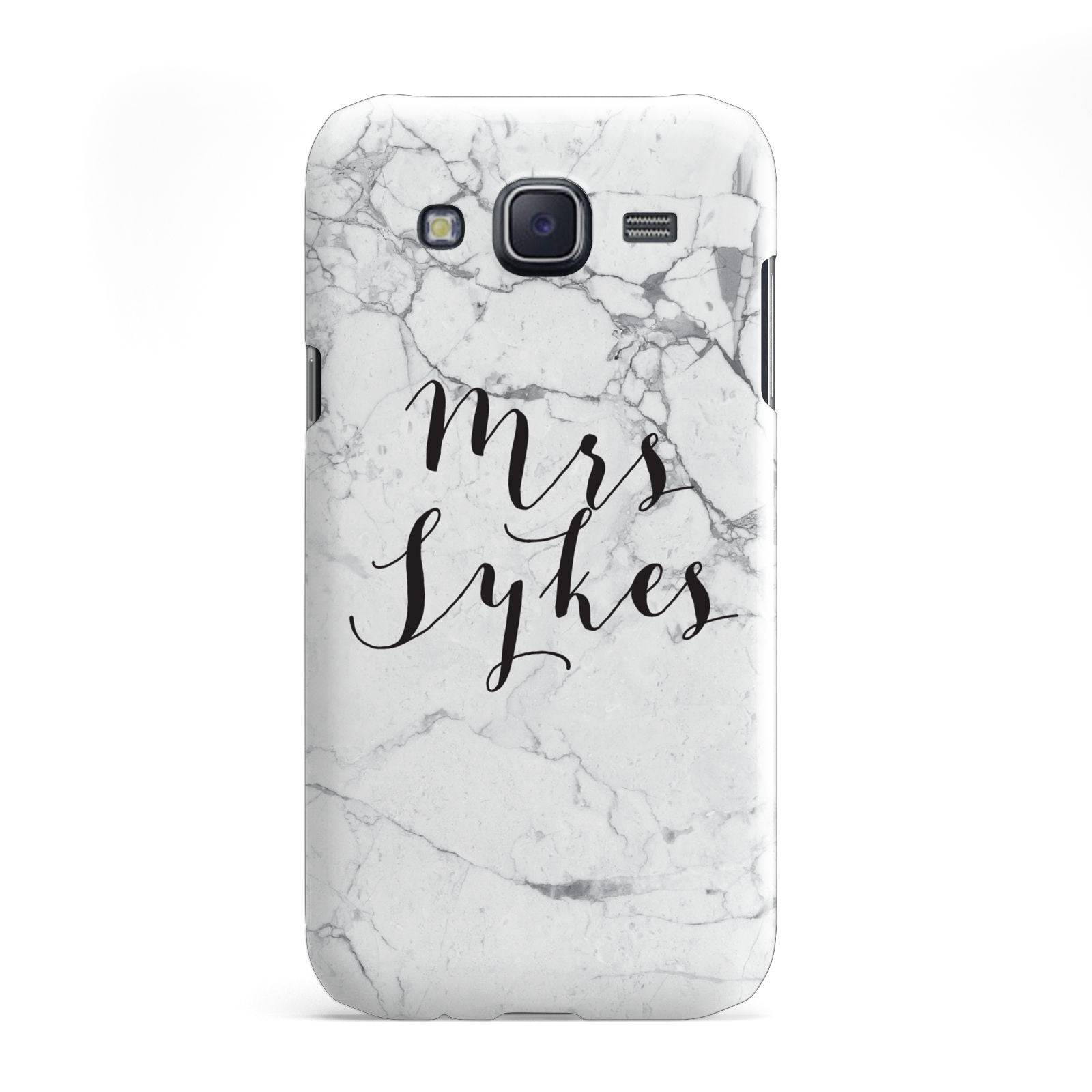 Surname Personalised Marble Samsung Galaxy J5 Case