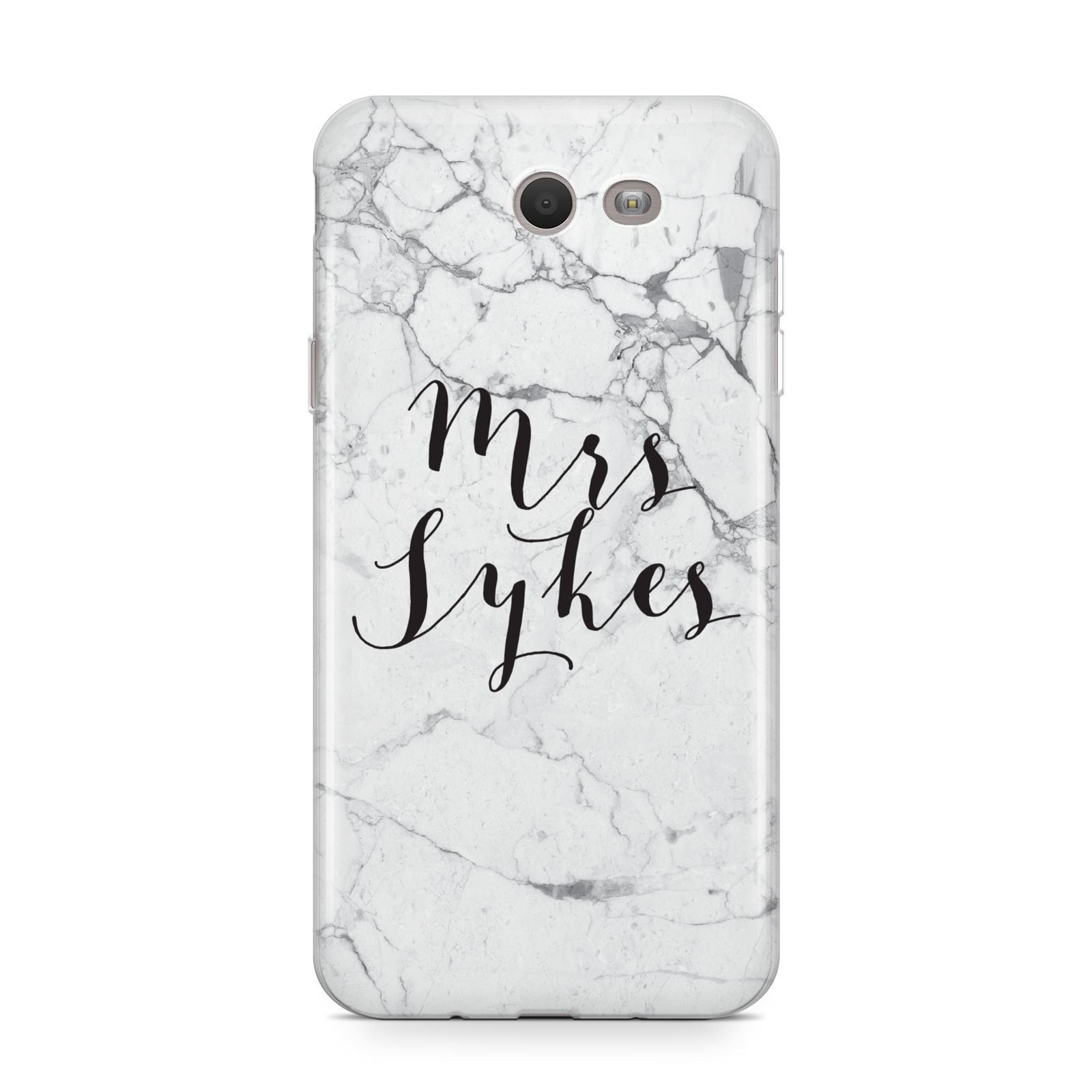 Surname Personalised Marble Samsung Galaxy J7 2017 Case