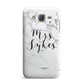 Surname Personalised Marble Samsung Galaxy J7 Case