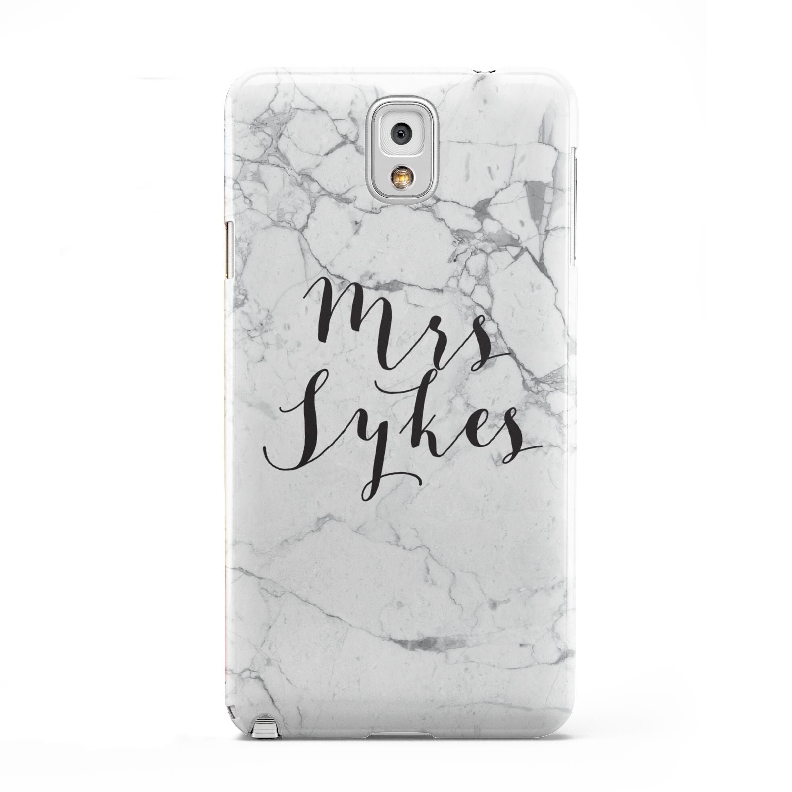 Surname Personalised Marble Samsung Galaxy Note 3 Case