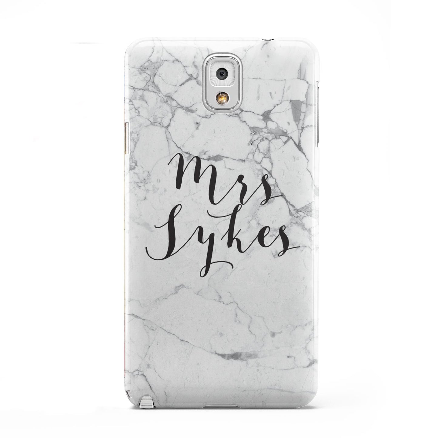Surname Personalised Marble Samsung Galaxy Note 3 Case
