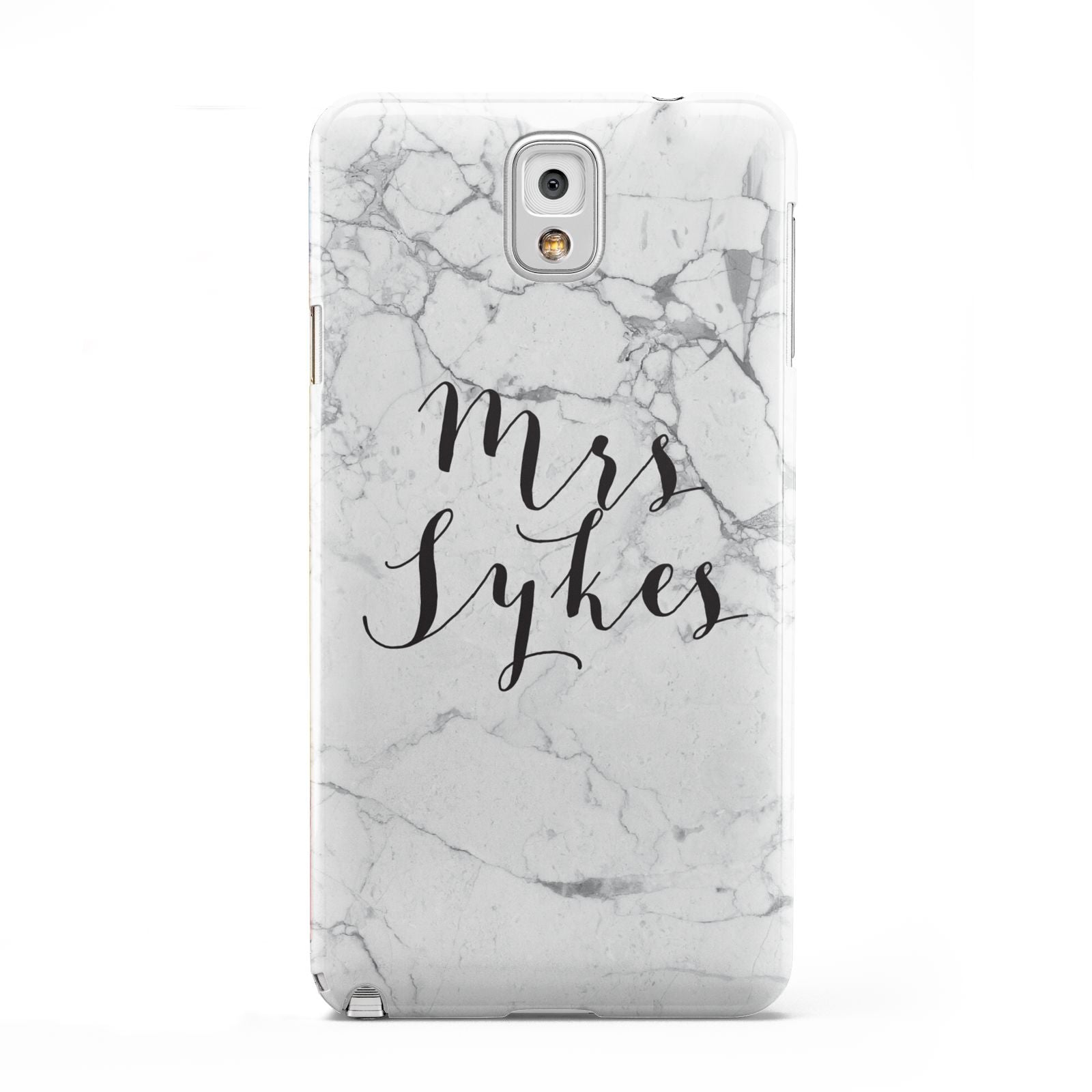 Surname Personalised Marble Samsung Galaxy Note 3 Case