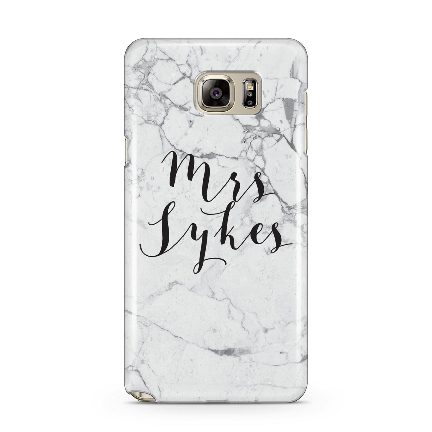 Surname Personalised Marble Samsung Galaxy Note 5 Case