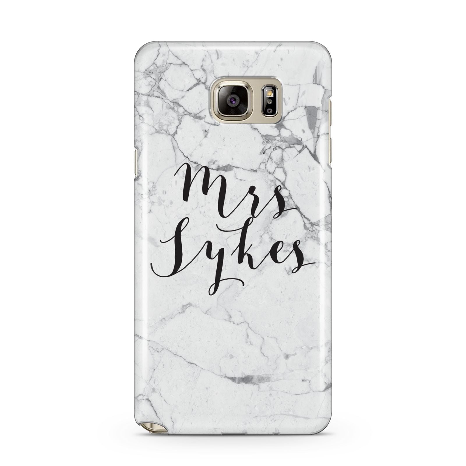 Surname Personalised Marble Samsung Galaxy Note 5 Case