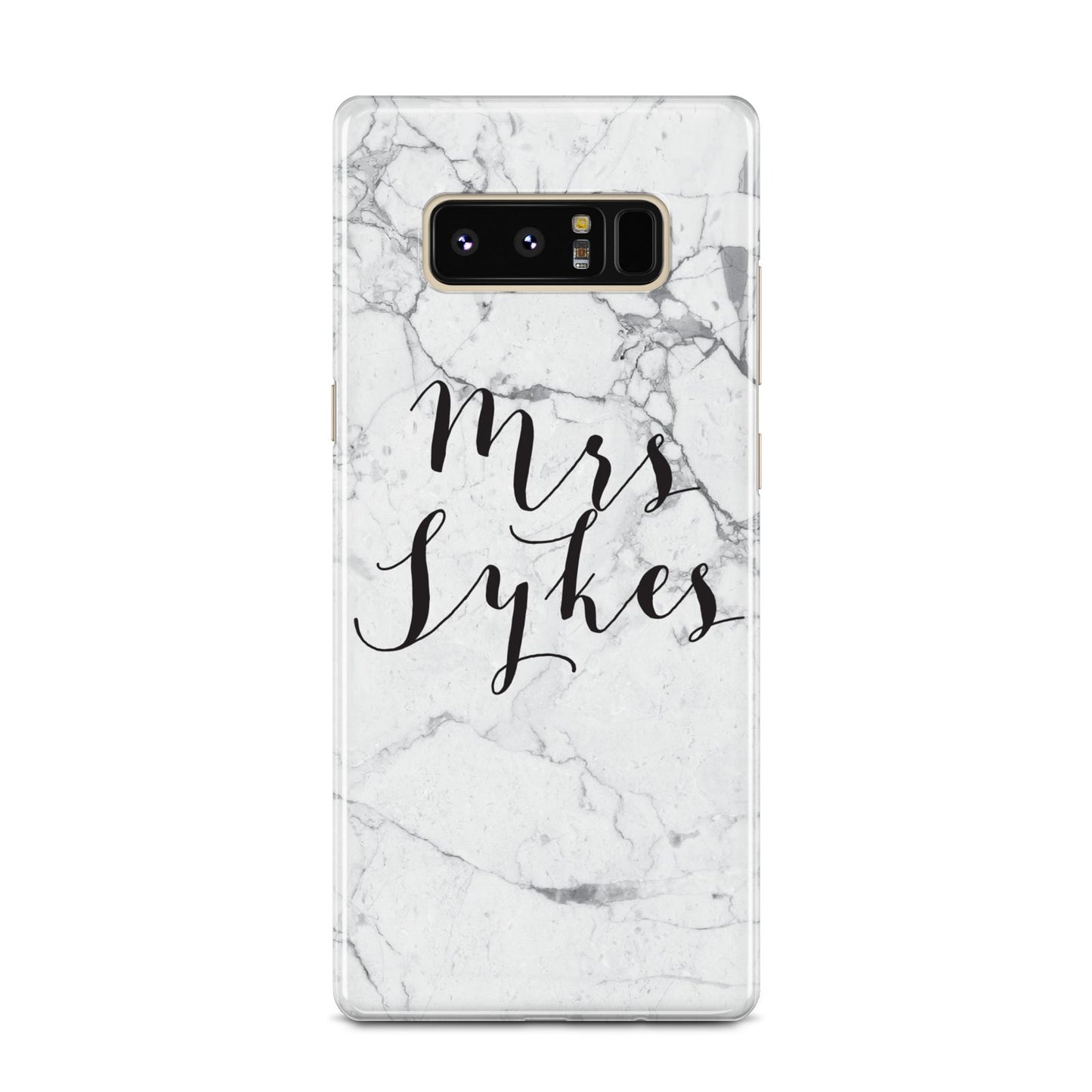 Surname Personalised Marble Samsung Galaxy Note 8 Case