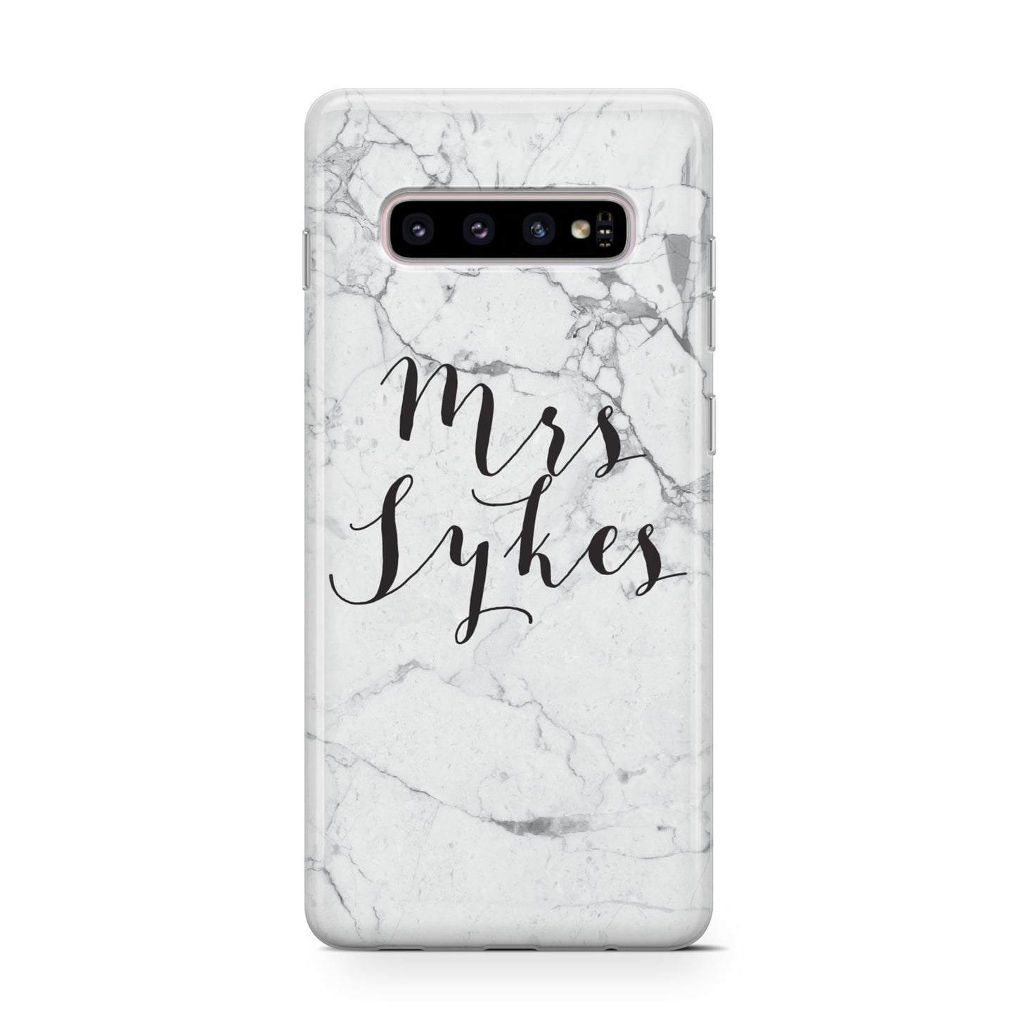 Surname Personalised Marble Samsung Galaxy S10 Case