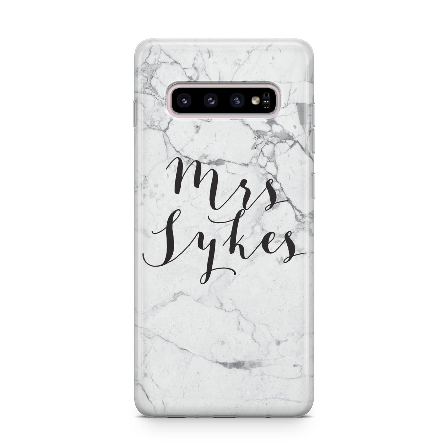 Surname Personalised Marble Samsung Galaxy S10 Plus Case