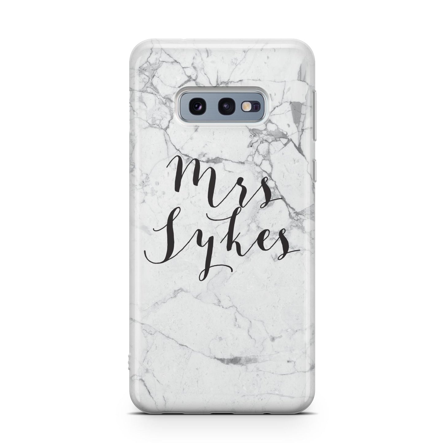 Surname Personalised Marble Samsung Galaxy S10E Case