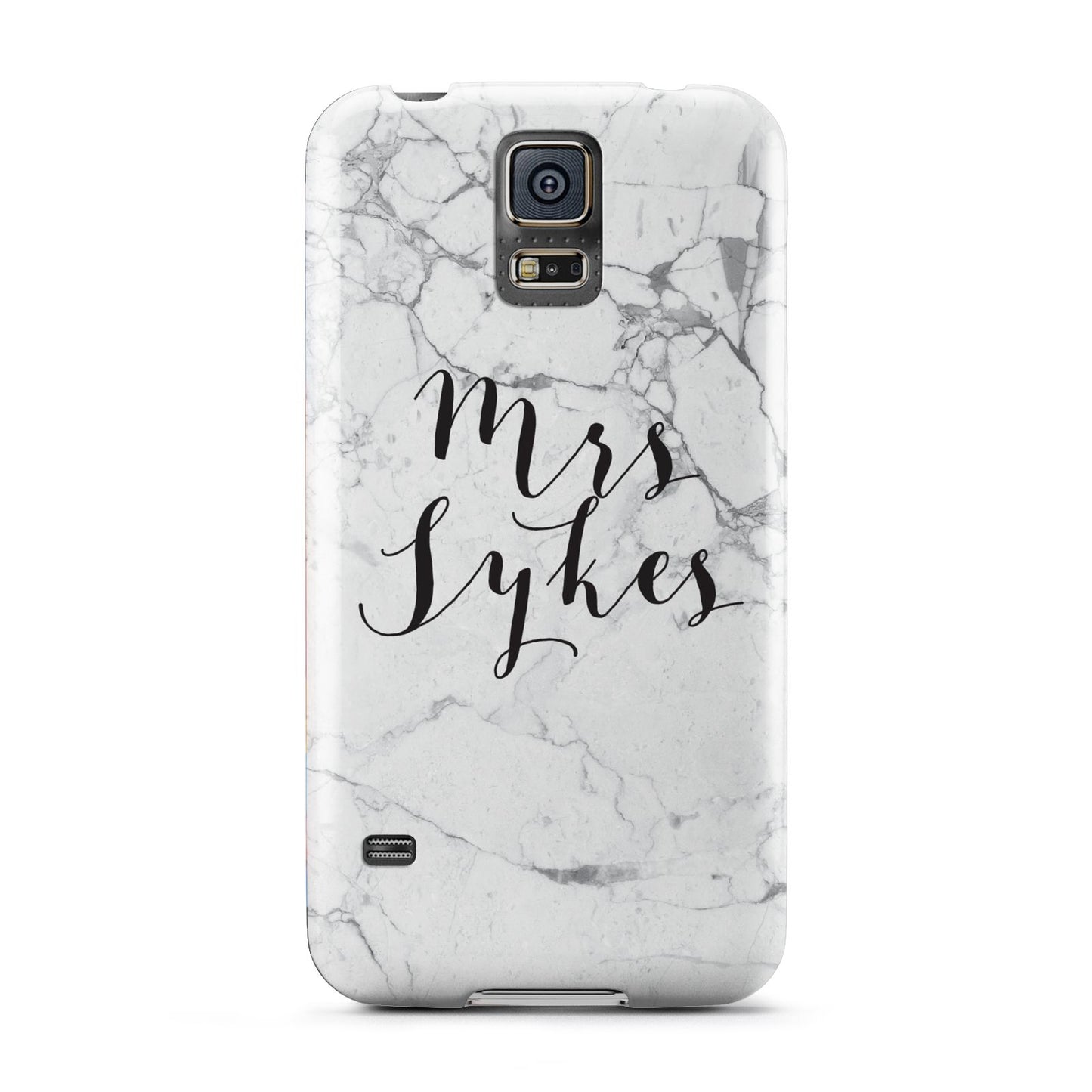 Surname Personalised Marble Samsung Galaxy S5 Case
