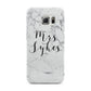 Surname Personalised Marble Samsung Galaxy S6 Edge Case