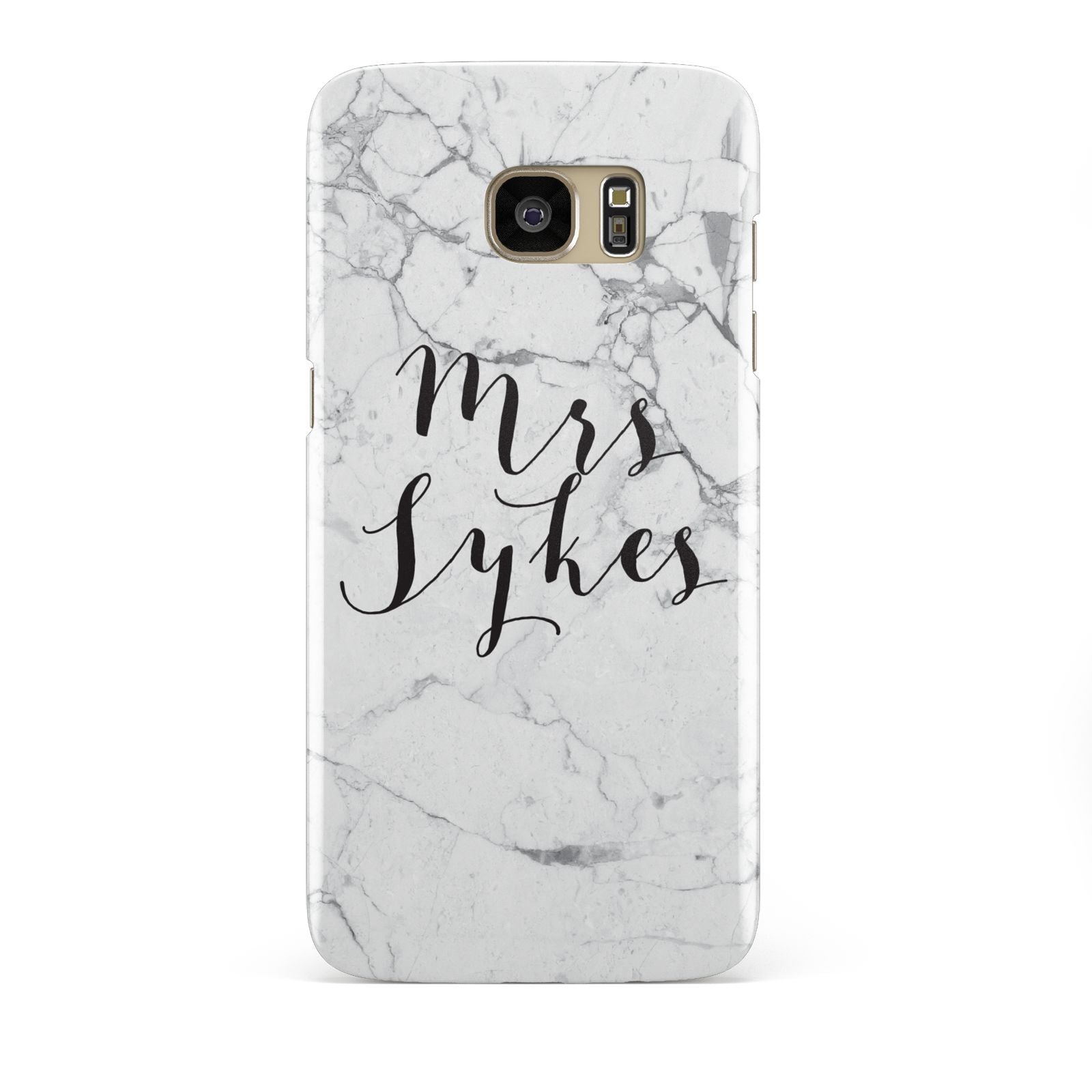 Surname Personalised Marble Samsung Galaxy S7 Edge Case