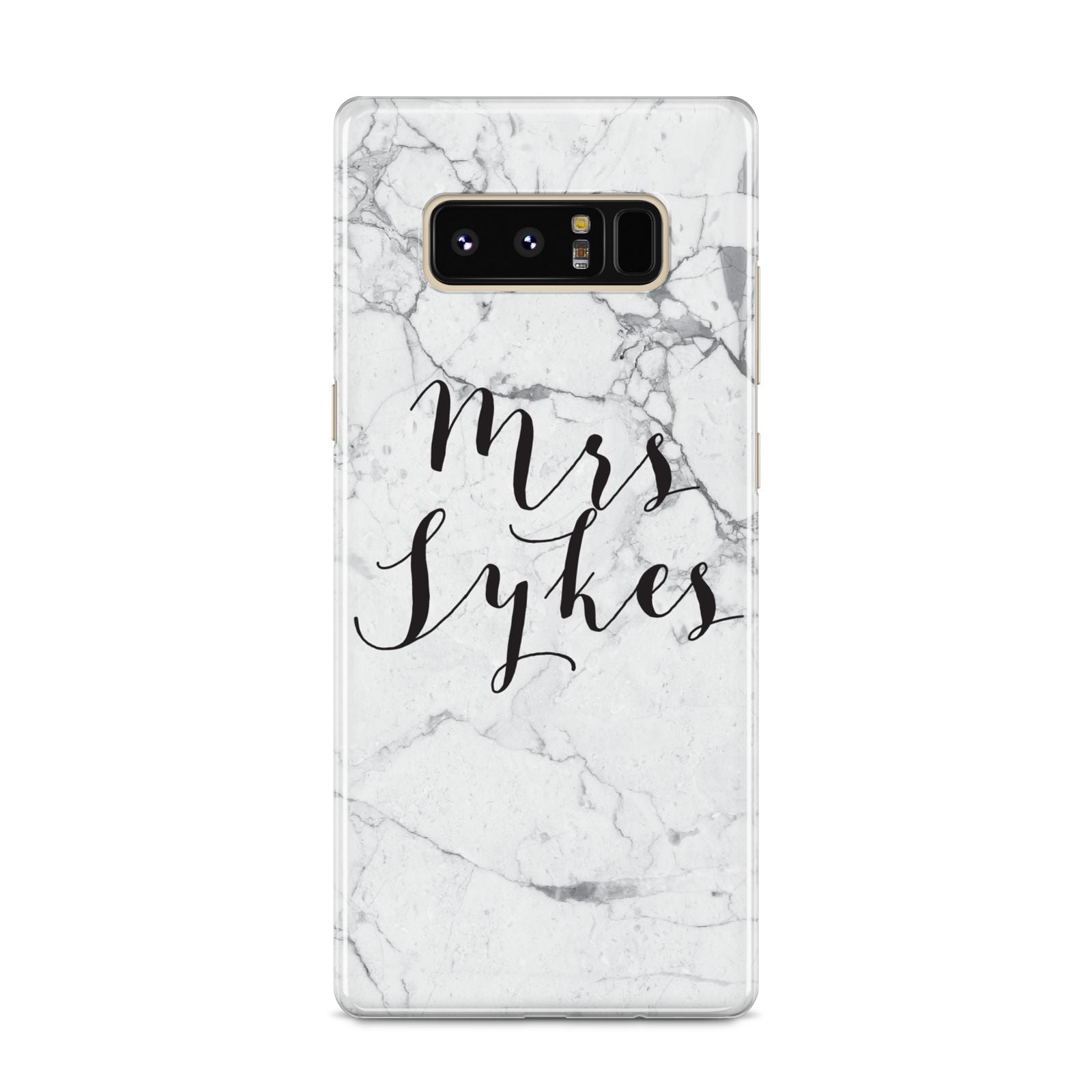 Surname Personalised Marble Samsung Galaxy S8 Case