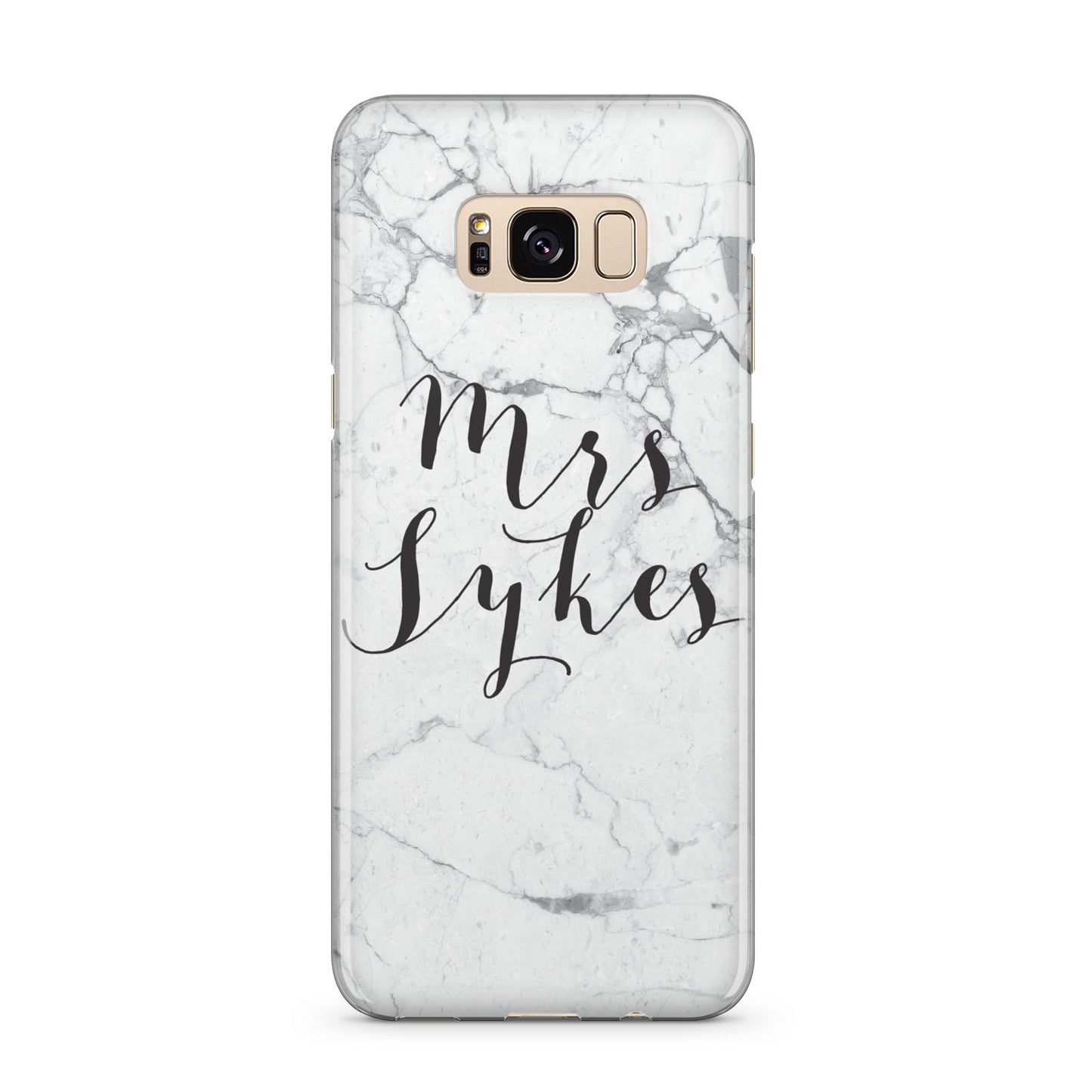Surname Personalised Marble Samsung Galaxy S8 Plus Case