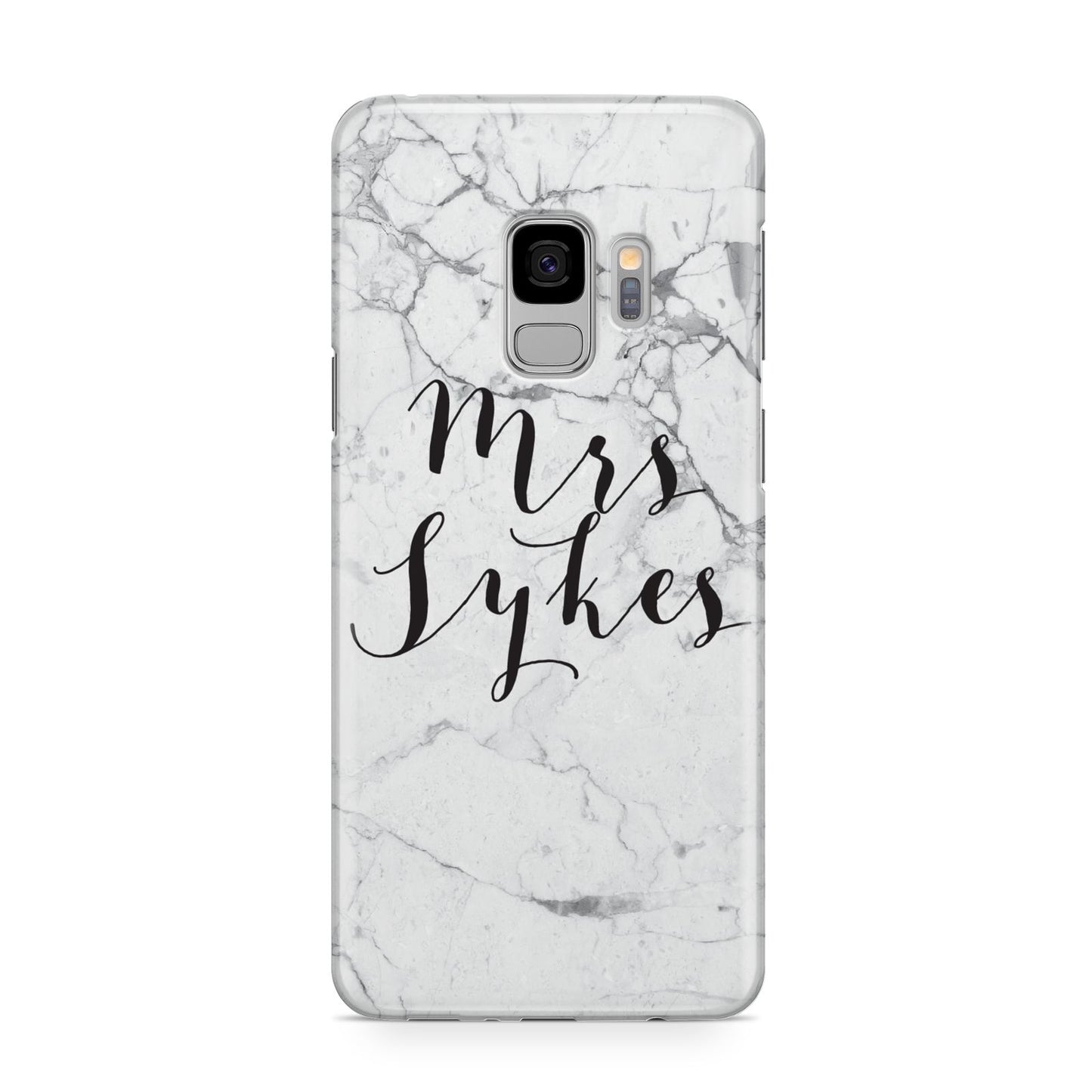 Surname Personalised Marble Samsung Galaxy S9 Case