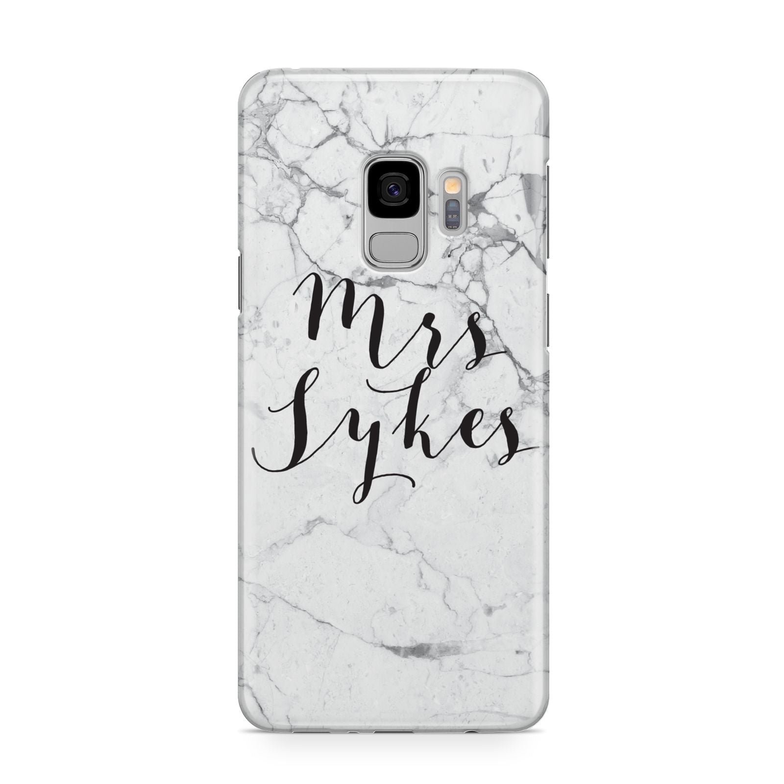 Surname Personalised Marble Samsung Galaxy S9 Case