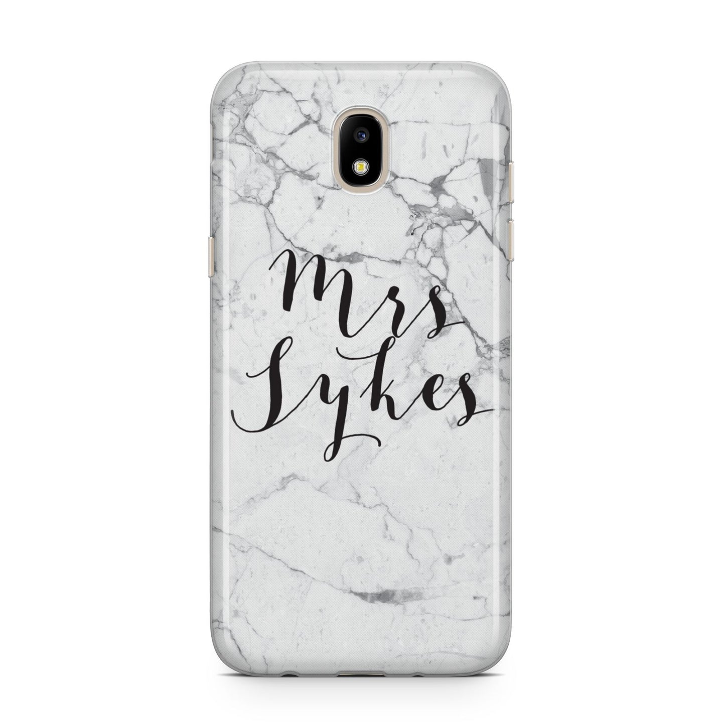 Surname Personalised Marble Samsung J5 2017 Case