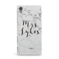 Surname Personalised Marble Sony Xperia Case