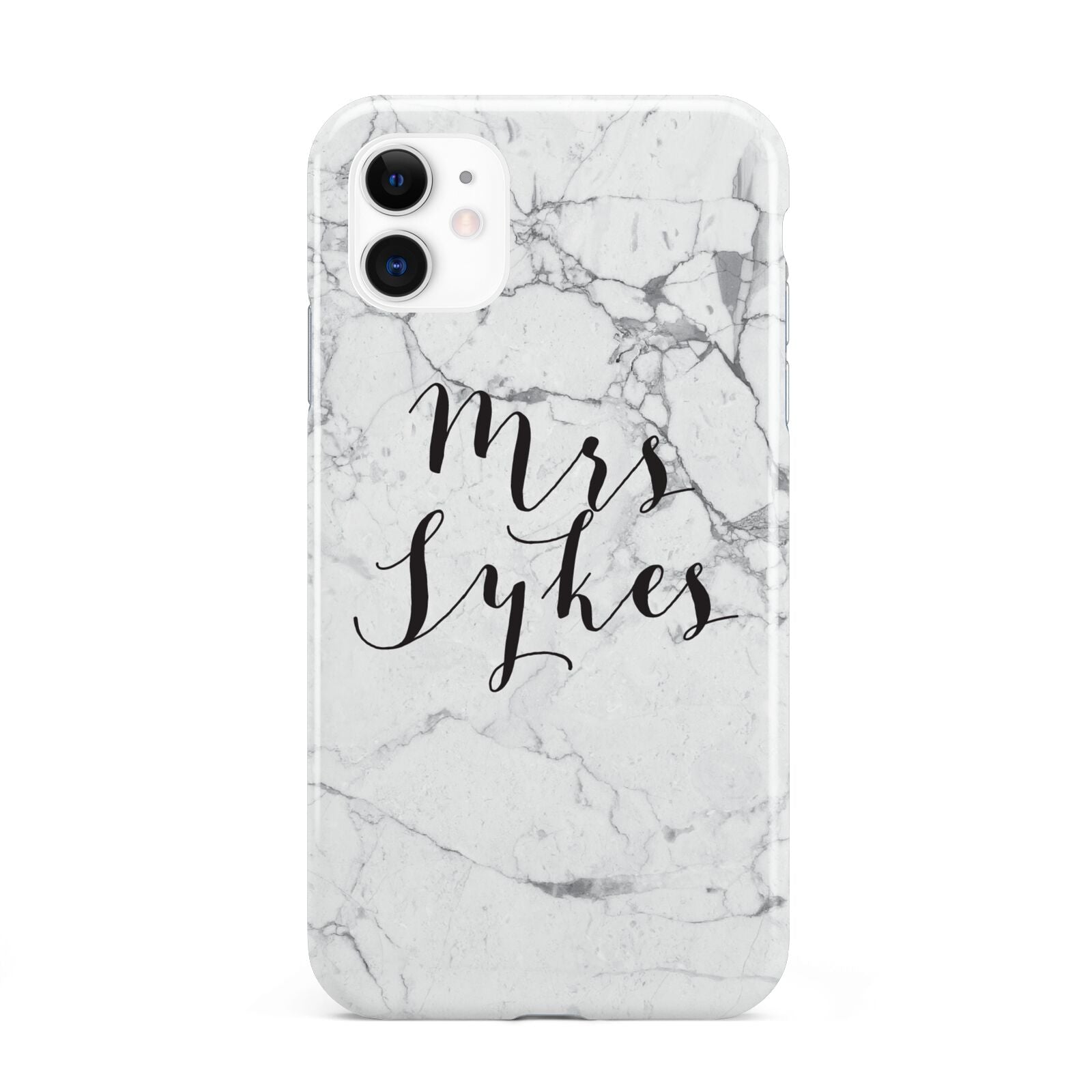 Surname Personalised Marble iPhone 11 3D Tough Case