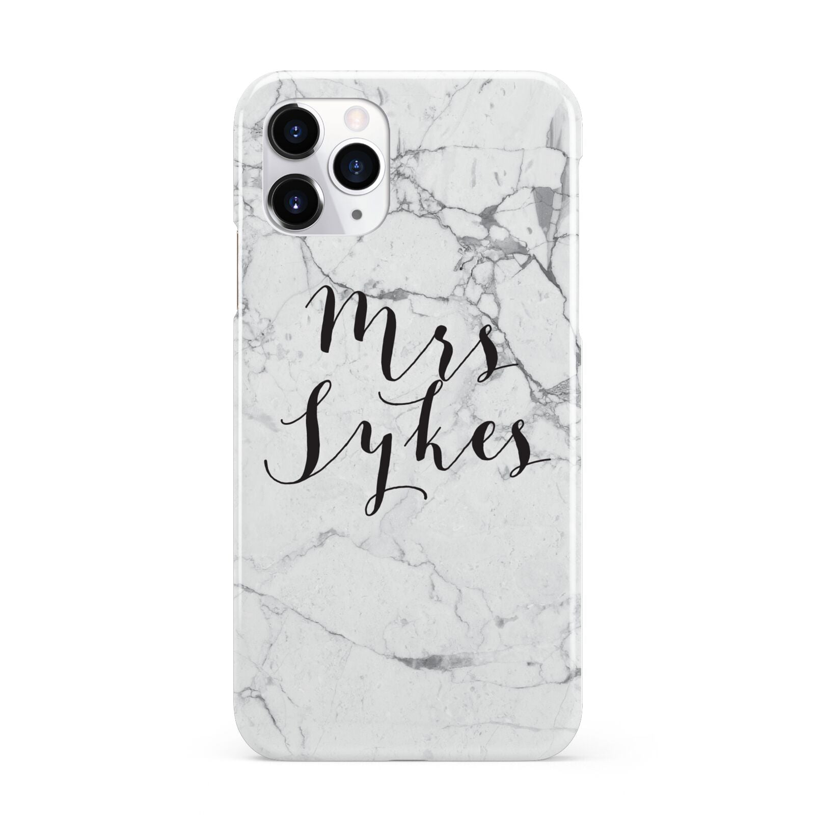 Surname Personalised Marble iPhone 11 Pro 3D Snap Case