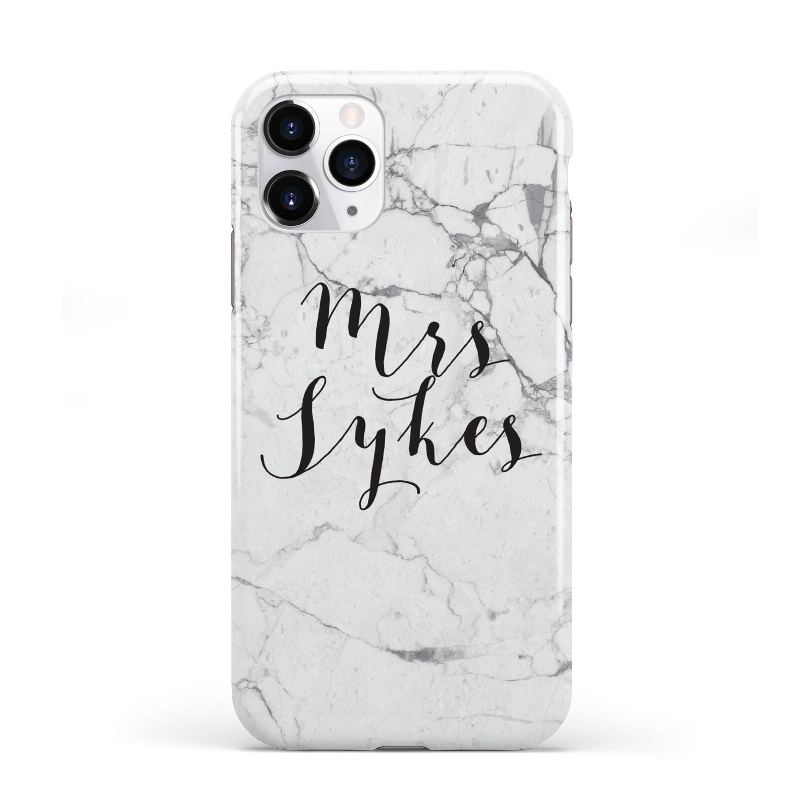 Surname Personalised Marble iPhone 11 Pro 3D Tough Case