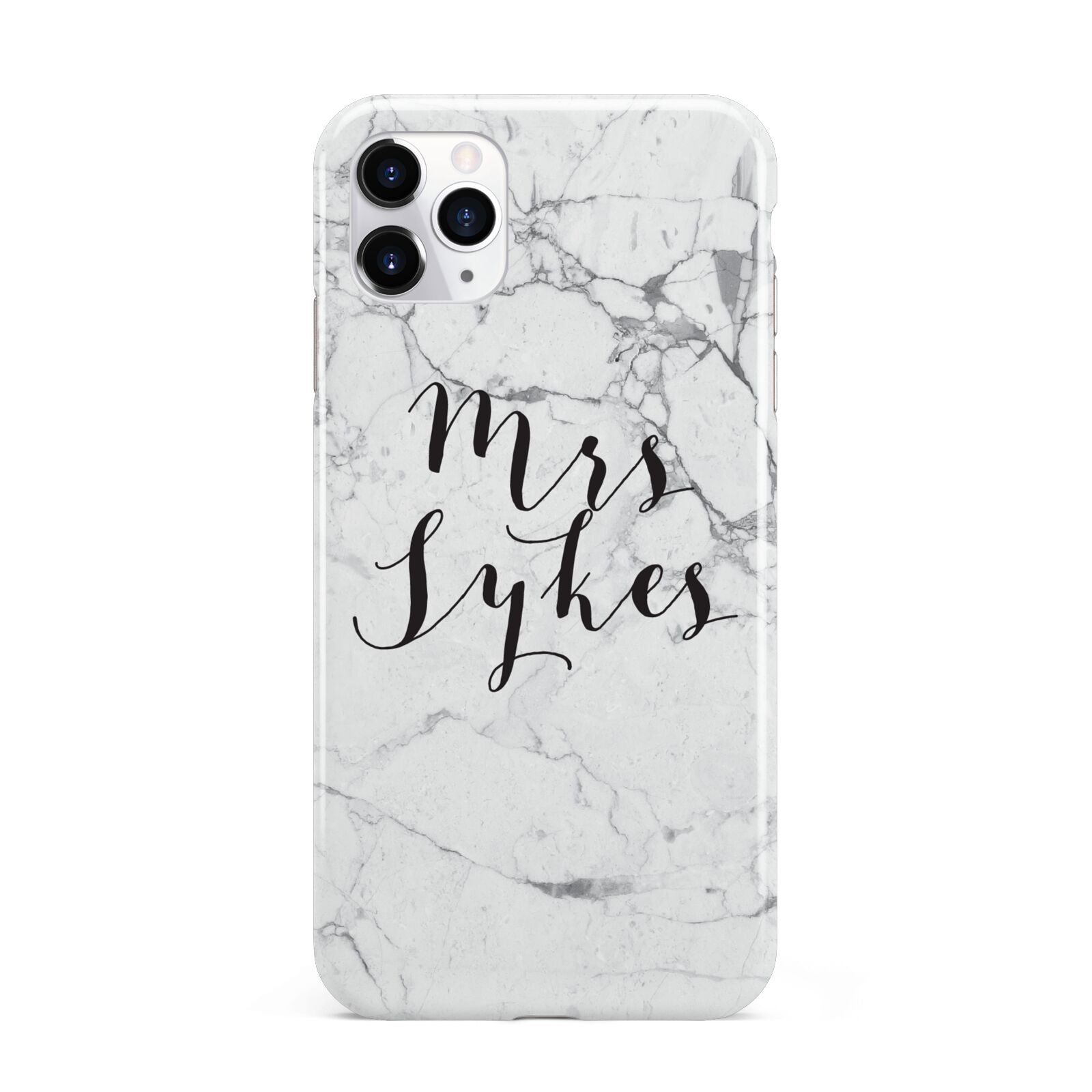 Surname Personalised Marble iPhone 11 Pro Max 3D Tough Case