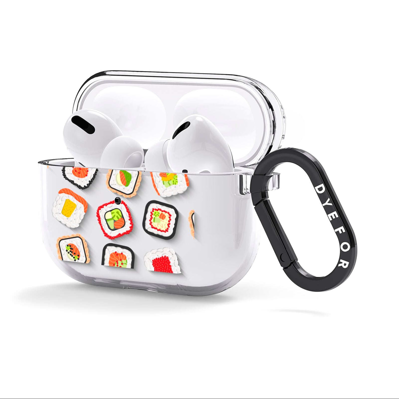 Sushi AirPods Clear Case 3rd Gen Side Image