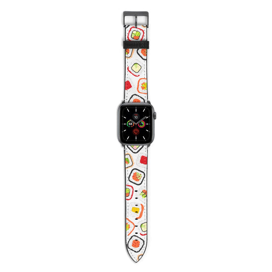 Sushi Apple Watch Strap with Space Grey Hardware