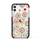 Sushi Apple iPhone 11 in White with Black Impact Case