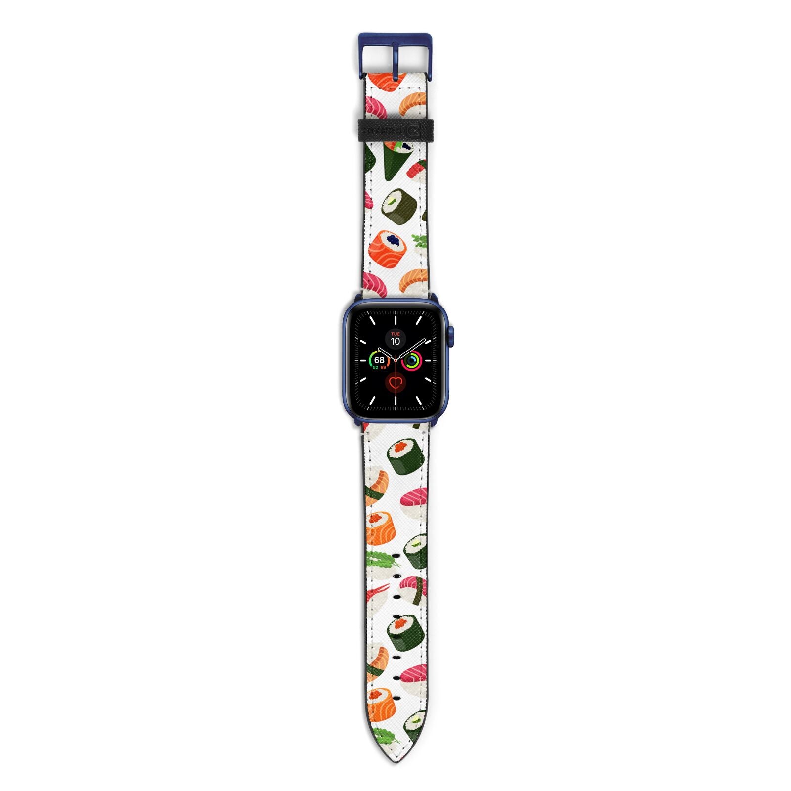 Sushi Fun Apple Watch Strap with Blue Hardware
