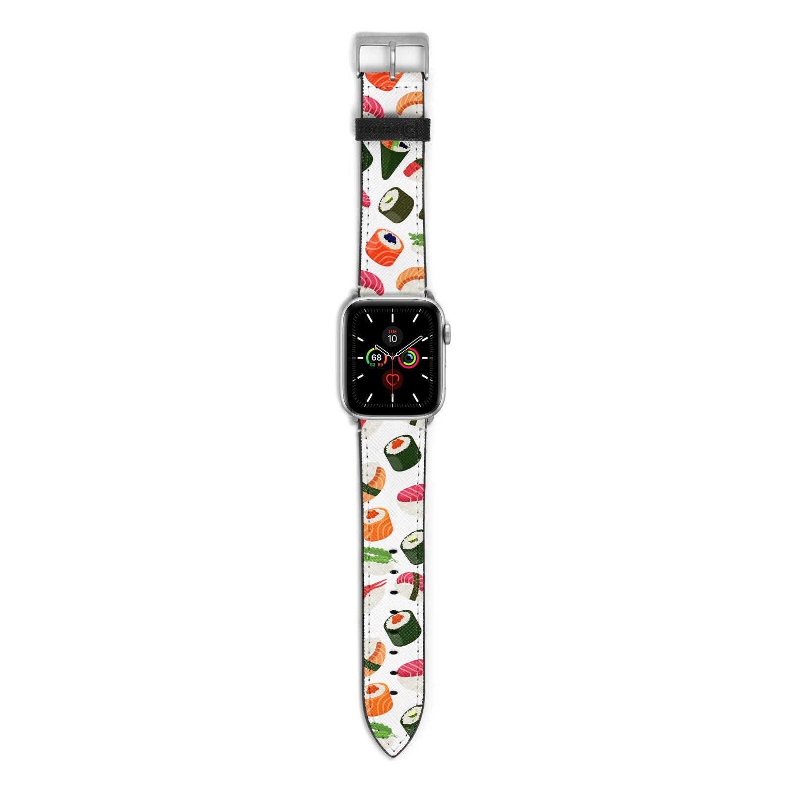 Sushi Fun Apple Watch Strap with Silver Hardware