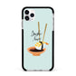 Sushi Love Apple iPhone 11 Pro Max in Silver with Black Impact Case
