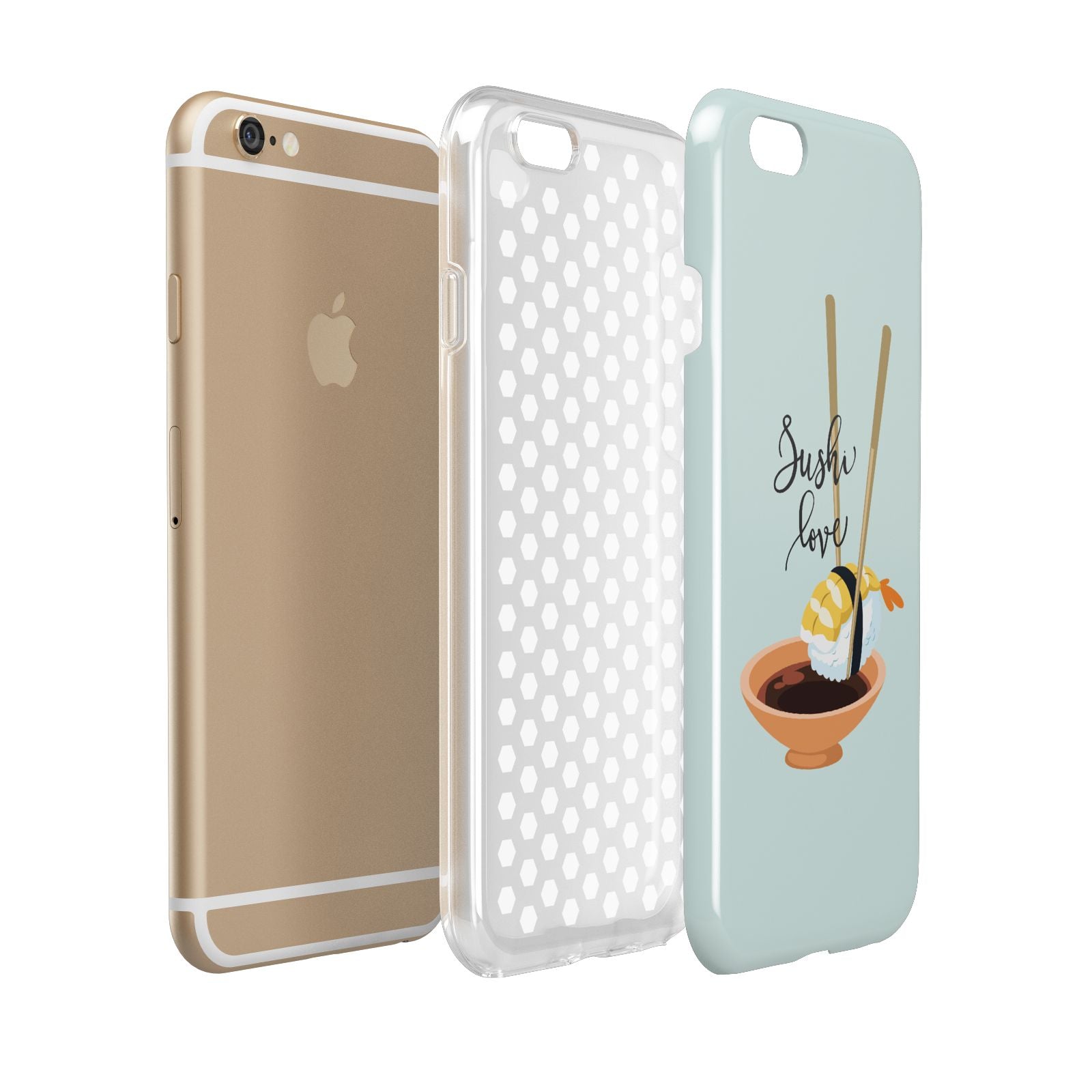 Sushi Love Apple iPhone 6 3D Tough Case Expanded view