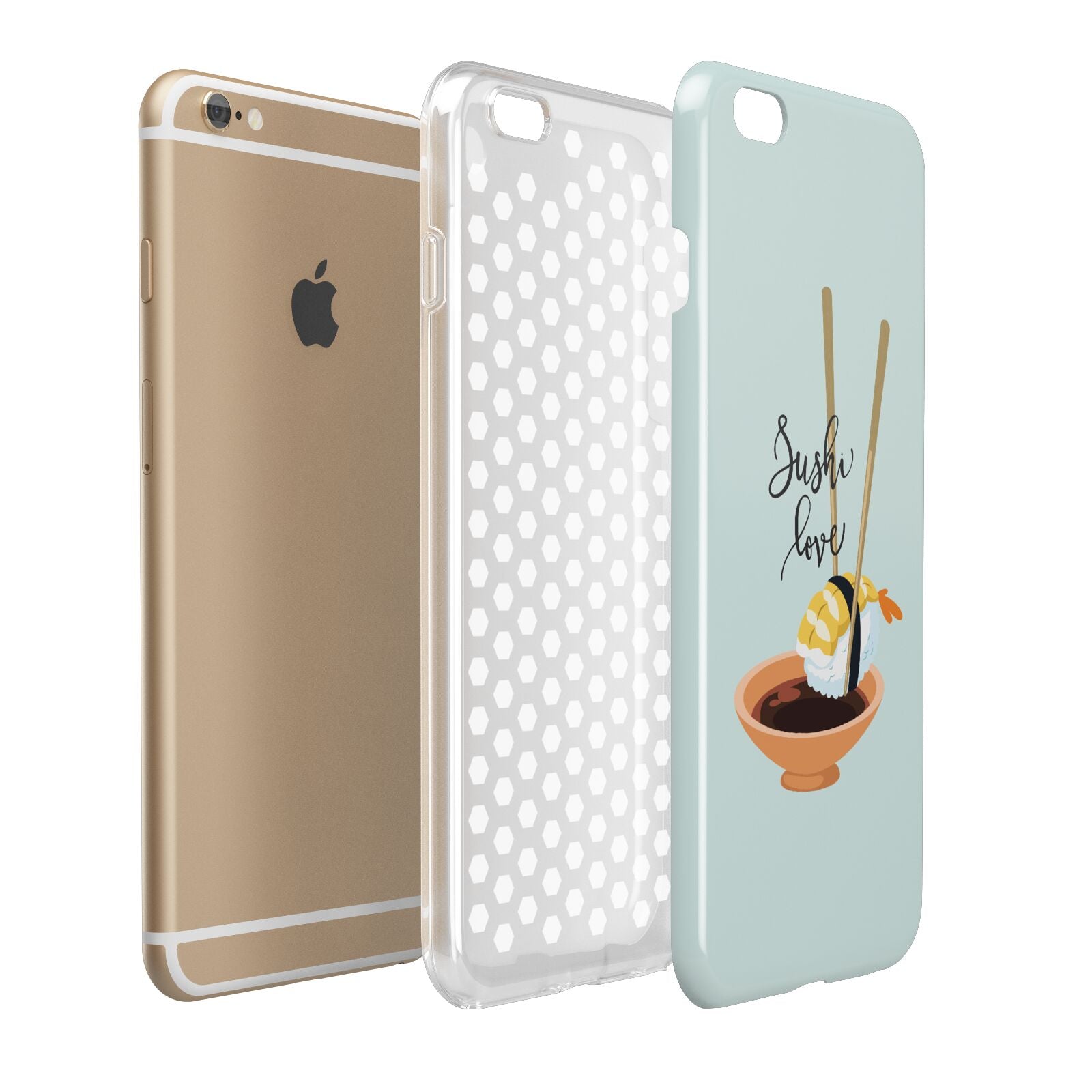 Sushi Love Apple iPhone 6 Plus 3D Tough Case Expand Detail Image