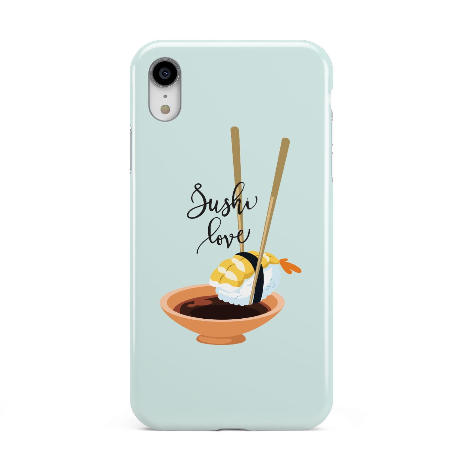 Sushi Love Apple iPhone XR White 3D Tough Case