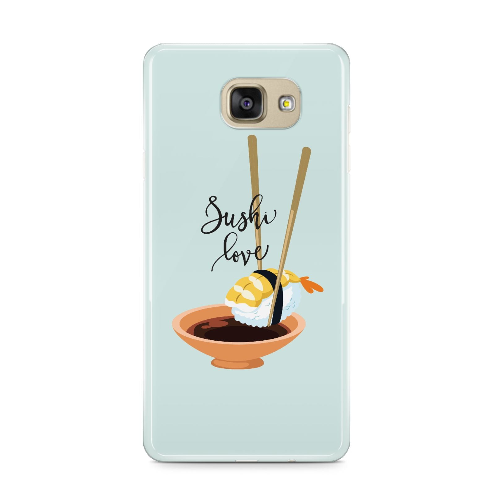 Sushi Love Samsung Galaxy A9 2016 Case on gold phone