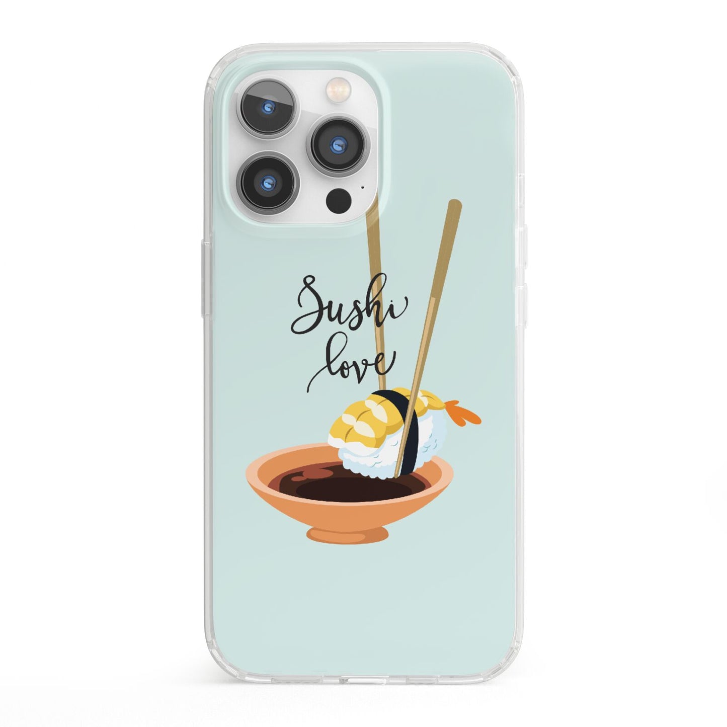 Sushi Love iPhone 13 Pro Clear Bumper Case