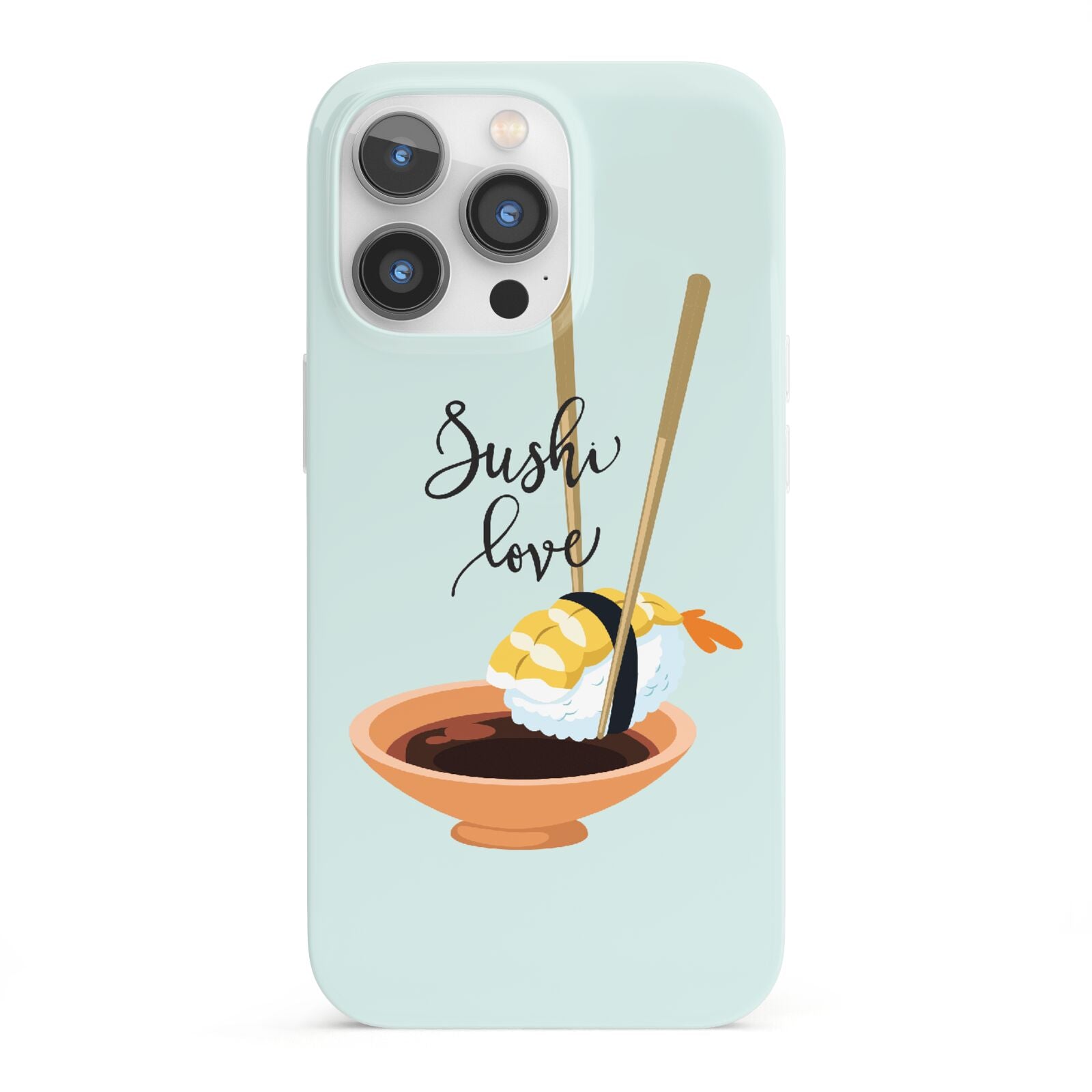 Sushi Love iPhone 13 Pro Full Wrap 3D Snap Case