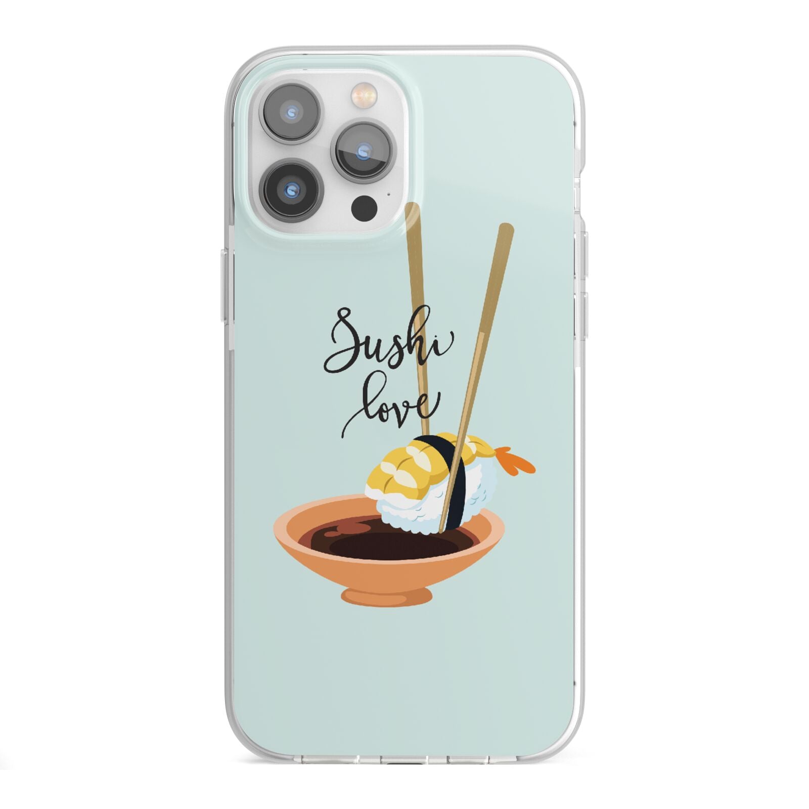Sushi Love iPhone 13 Pro Max TPU Impact Case with White Edges