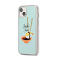 Sushi Love iPhone 14 Plus Clear Tough Case Starlight Angled Image