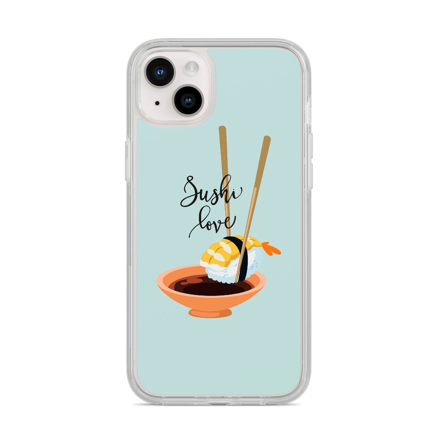 Sushi Love iPhone 14 Plus Clear Tough Case Starlight