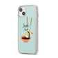 Sushi Love iPhone 14 Plus Glitter Tough Case Starlight Angled Image