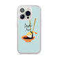Sushi Love iPhone 14 Pro Clear Tough Case Silver