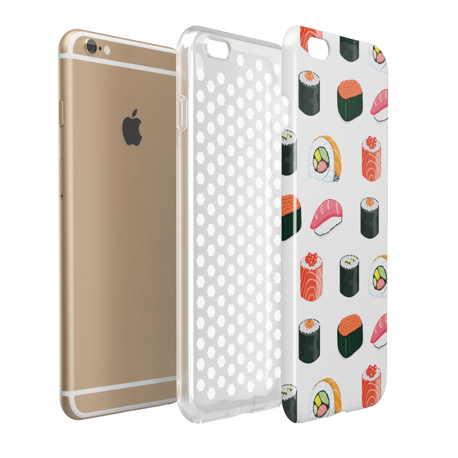 Sushi Pattern 1 Apple iPhone 6 Plus 3D Tough Case Expand Detail Image