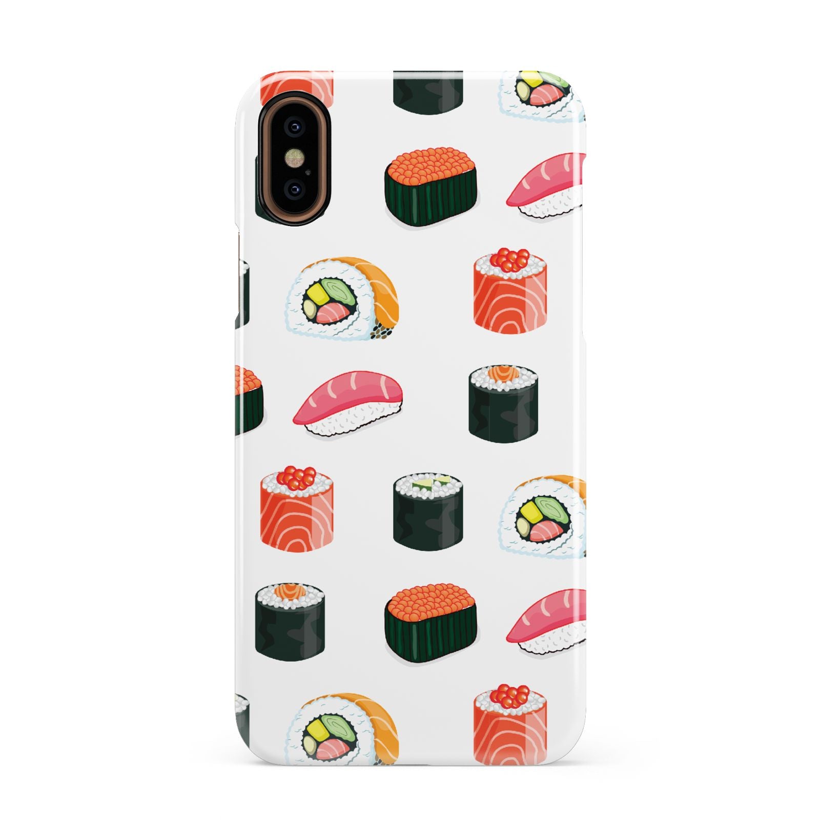 Sushi Pattern 1 Apple iPhone XS 3D Snap Case